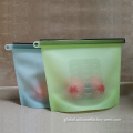 Waterproof Storage Bag Reusable Airtight Zipper Silicone Food Seal Bag Supplier